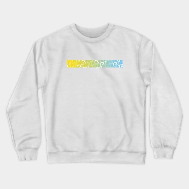 TXT Gradient Stripe Crewneck Sweatshirt by CYPHERDesign